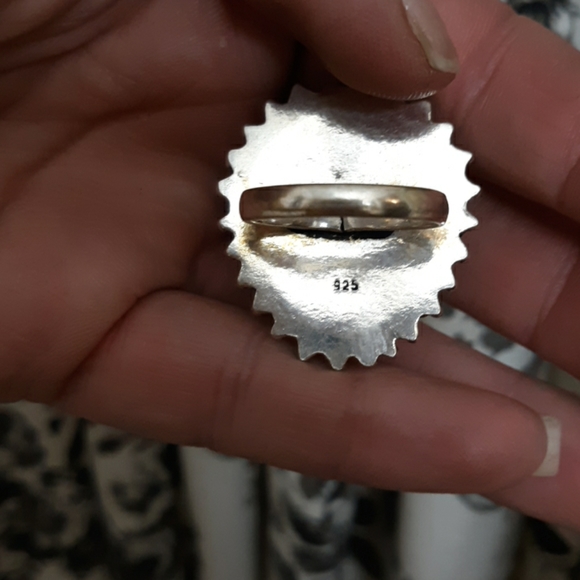 New Chalcedony 925 Silver Poison Ring. - Picture 8 of 8